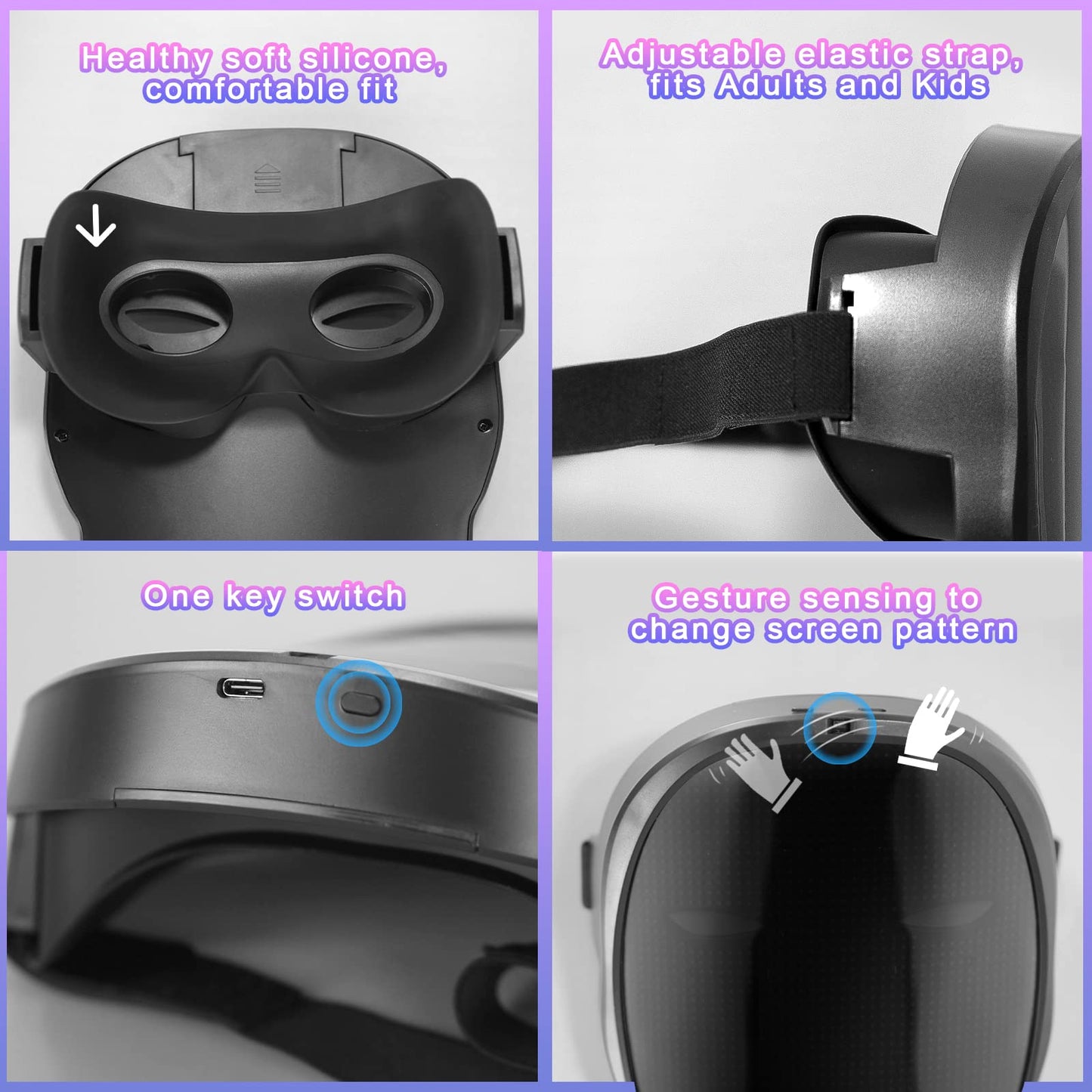 AINSKO Face Transforming Led Mask-APP Controlled,Cool Lighting Face Mask for Cosplay Party Christmas Gift (USBC Rechargable)