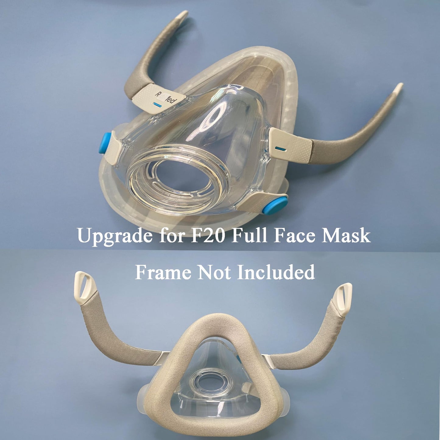 2 Packs Airtouch F20 Cushion Memory Foam Mask Compatible with ResMed Airfit and Airtouch F20 for Full Face with Excellent Seal - Large Size