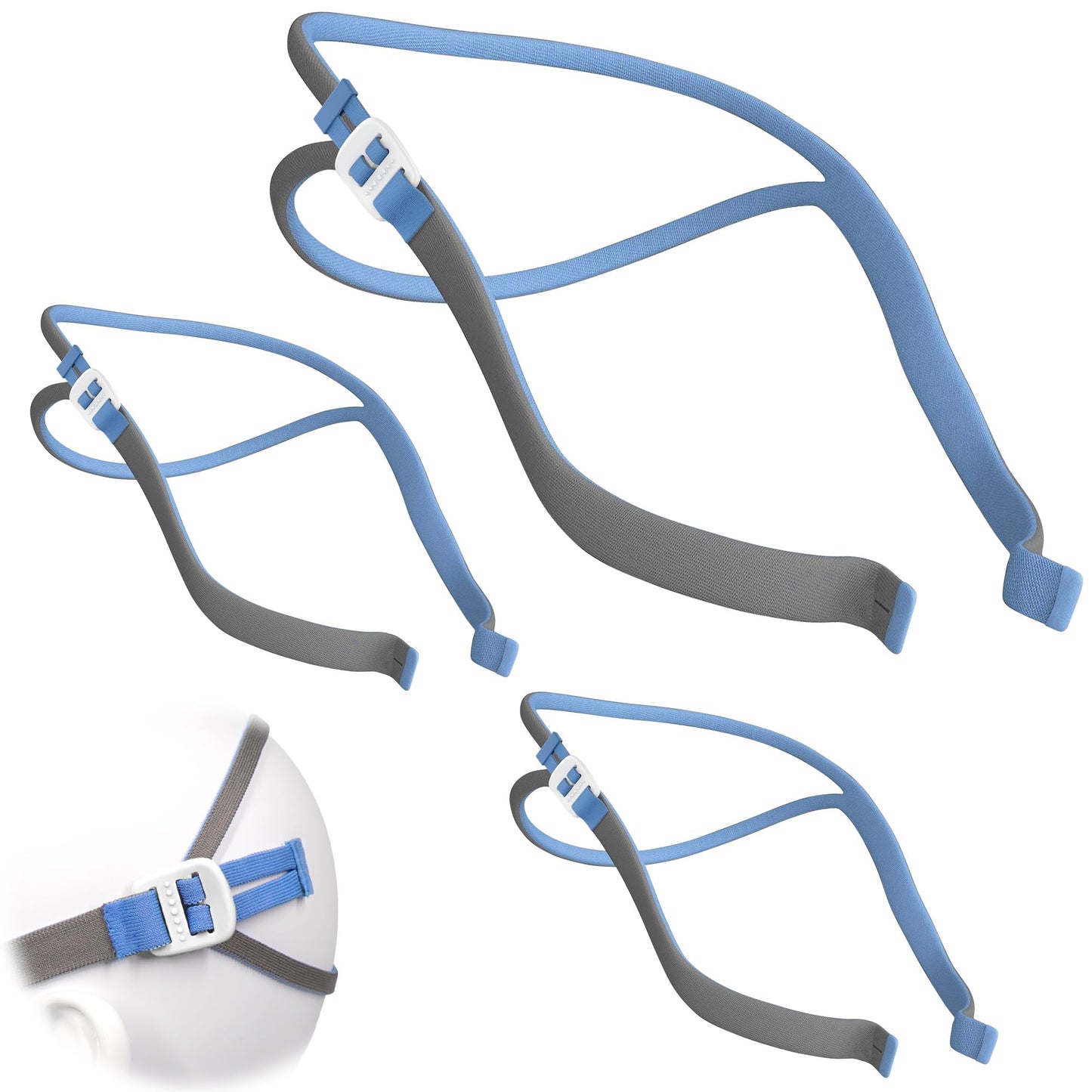 Medihealer 3 Pack Latest Version CPAP Headgear for Airfit P10 & Airfit N30- Advanced Upgraded P10 N30 Strap, Super Elastic Adjustment Straps Great-Value Supplies
