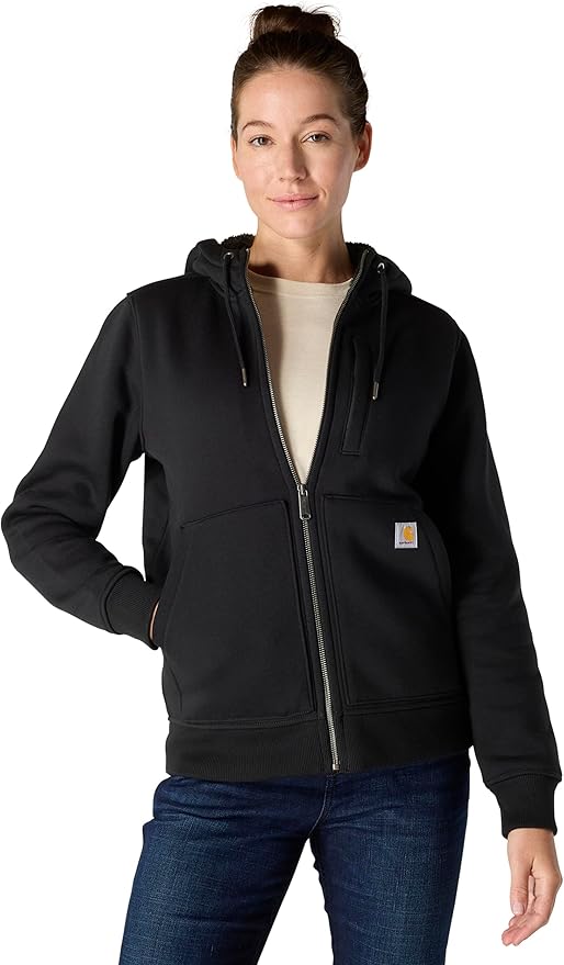 Carhartt Women's Relaxed Fit Midweight Sherpa-Lined Full-Zip Sweatshirt