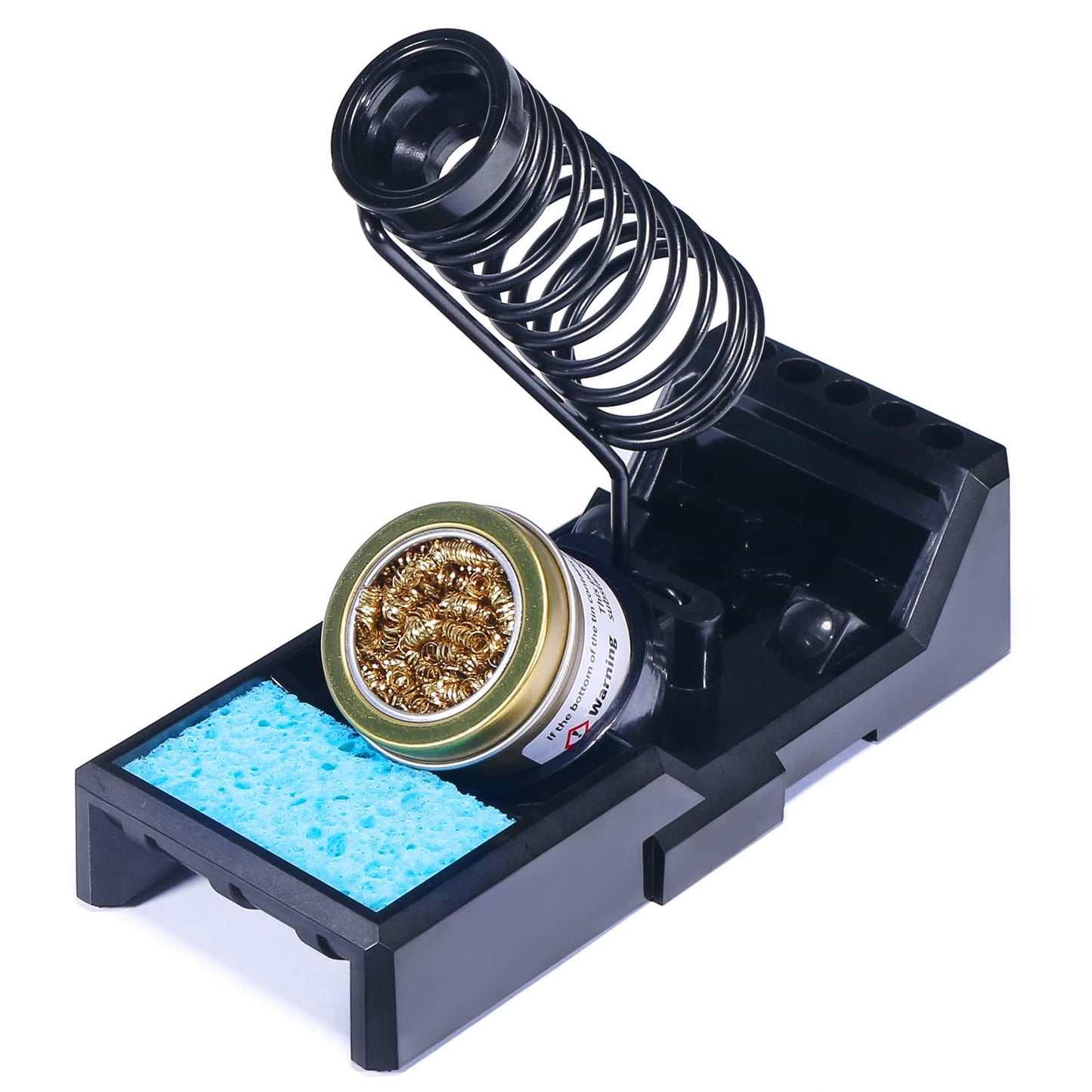 YIHUA X-4 Premium Soldering Iron Holder with Brass Wool, Cleaning Sponge and Solder Tip Slots