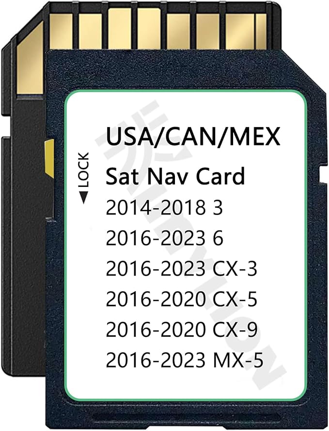 Upgraded Navigation SD Card - BHP166EZ1U, Compatible with 2016-2020 CX5 CX9, 2014-2018 3, 2016-2023 6 CX3 MX5, Latest USA/...