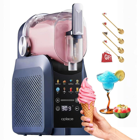 7-in-1 Slushie Machine & Soft Serve Ice Cream Maker,88oz with No Ice Needed,Slushy Machie for Home,Frozen Drink,Margarita,Cocktail,Daiquiri,Frappe,Milkshake,and More Smoothie