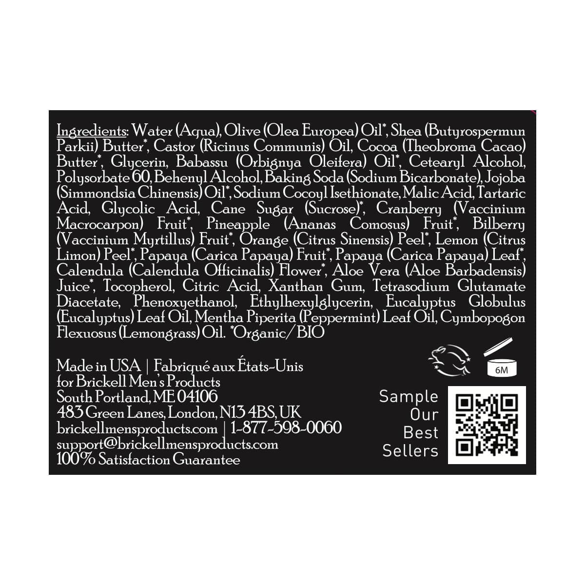 Brickell Men's Smooth Brushless Shave Butter for Men, Natural and Organic Smooth Shaving Butter to Fight Nicks, Cuts and Razor B