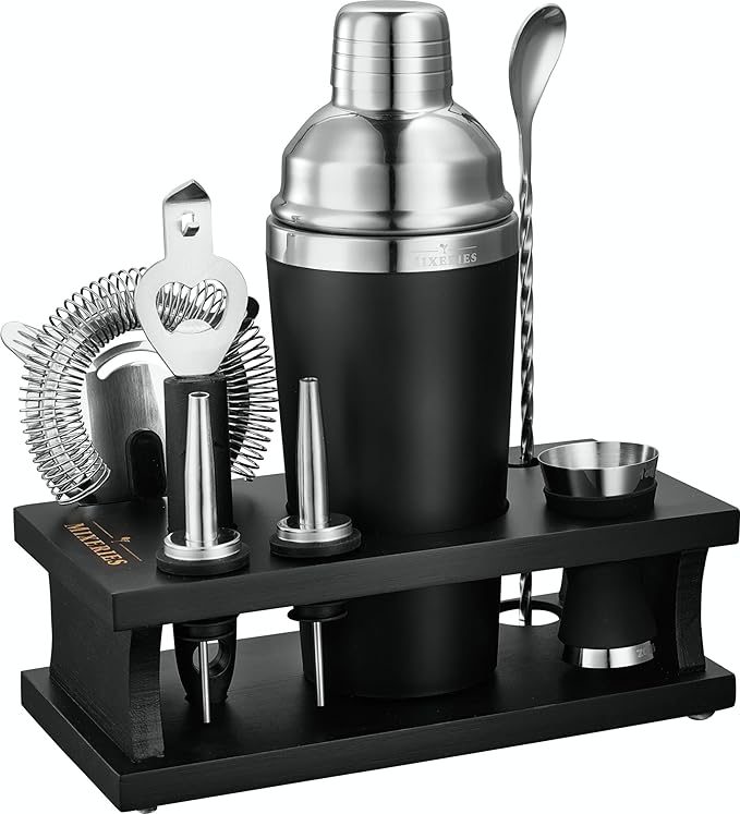 Excellent Grip Mixology Bartender Kit - Drink Mixer Set with All Essential Bar Accessories - Premium Bar Tool Set for The ...