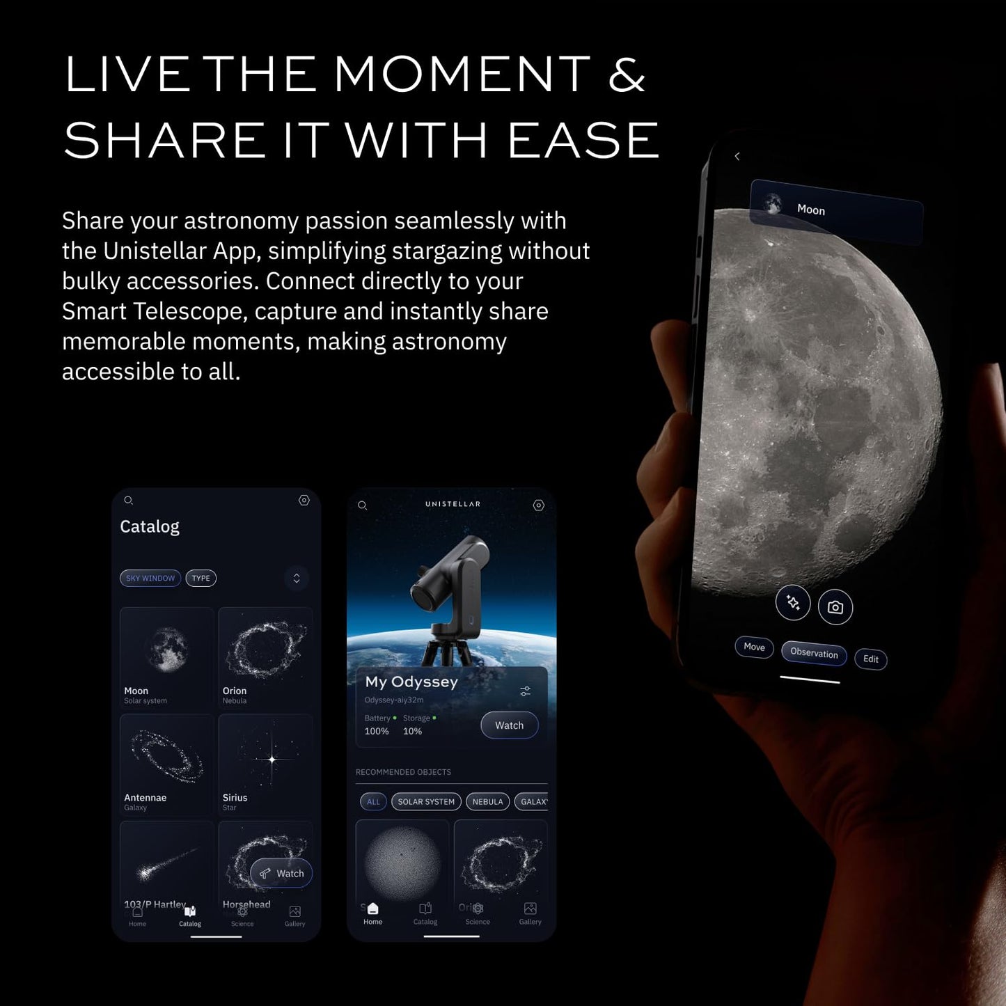 UNISTELLAR Bundle: Odyssey PRO Smart Telescope + Official Backpack (2 Items)