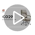 EMIAH Office Chair with Foot Rest, Ergonomic Executive Office Chair with Arms, Reclining High Back PU Leather Comfy Swivel...