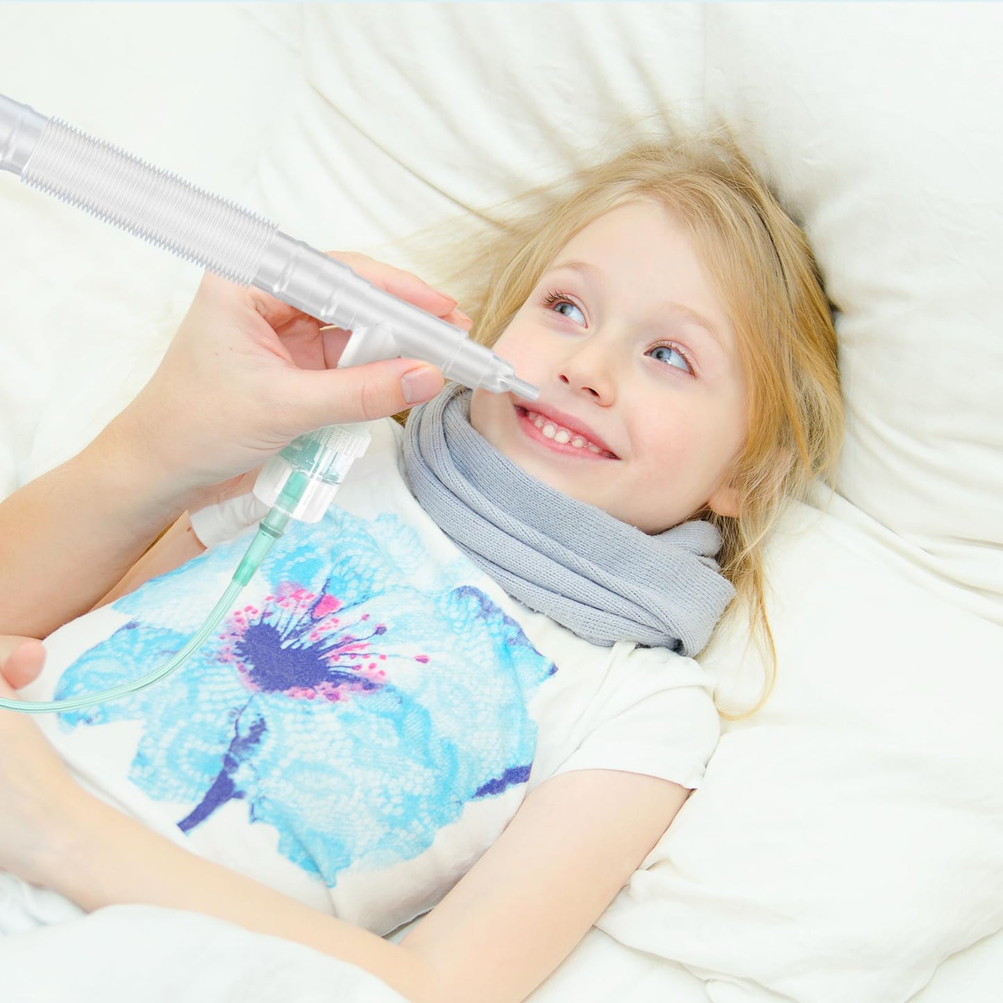 3 Packs Nebulizer Replacement Kit Nebulizer Tubes and Nozzles with Adjustable Telescopic Tubes for Adults and Children
