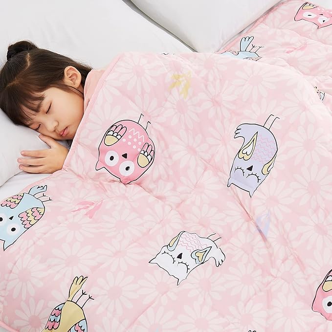 Topcee Weighted Blanket (5 lbs, 36" x 48") Cooling Throw Heavy Blanket for Sleeping Apply to 40-60 lbs, Soft Thick Breathable Blanket with Glass Bead, Easy Care