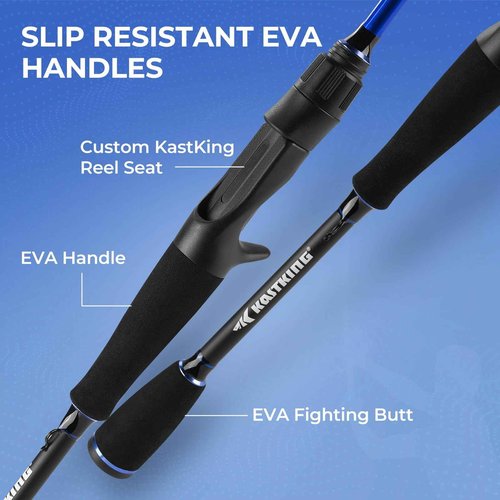 KastKing Centron Casting Combo, 6ft 6in, Medium Right - Reel Back