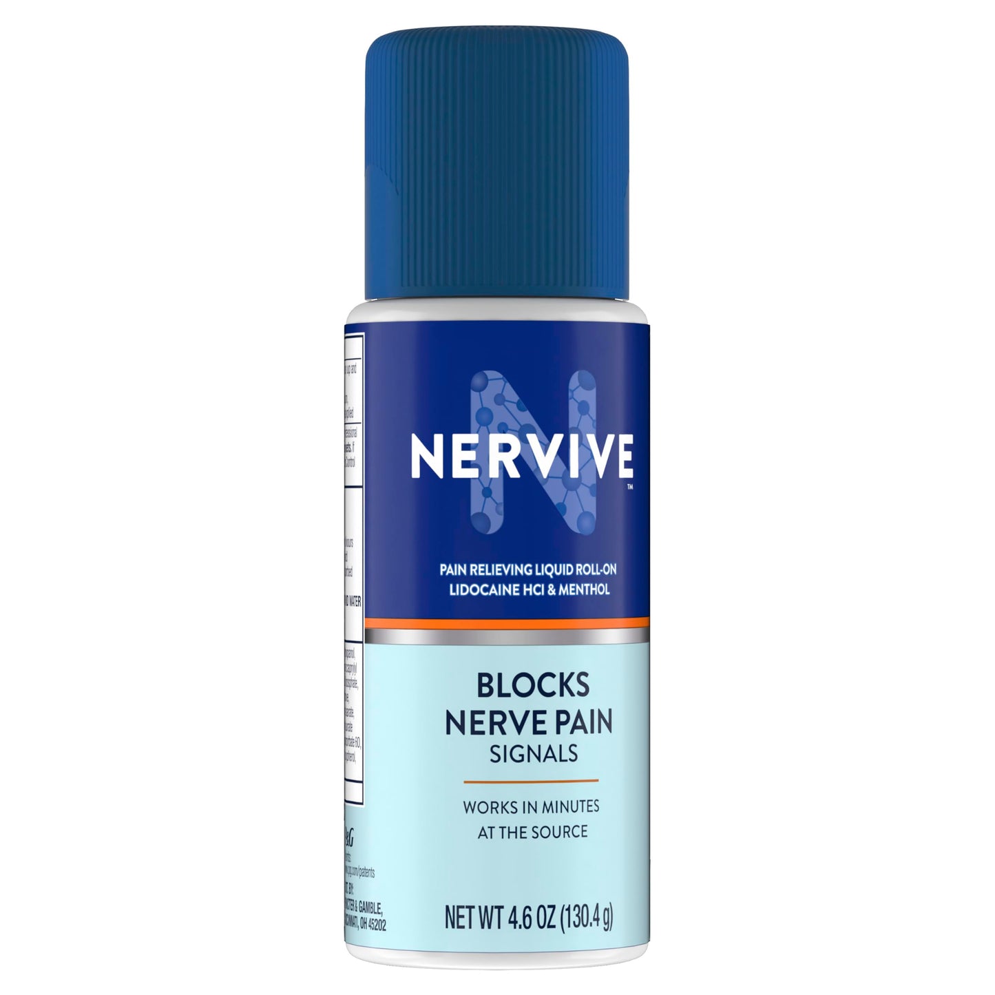 Nervive Pain Relieving Roll On, Lidocaine Roll On, Nervive Pain Relief, Lidocaine Topical, Foot Pain, Leg Pain, Hand Pain, Max Strength Formula, 4.6oz