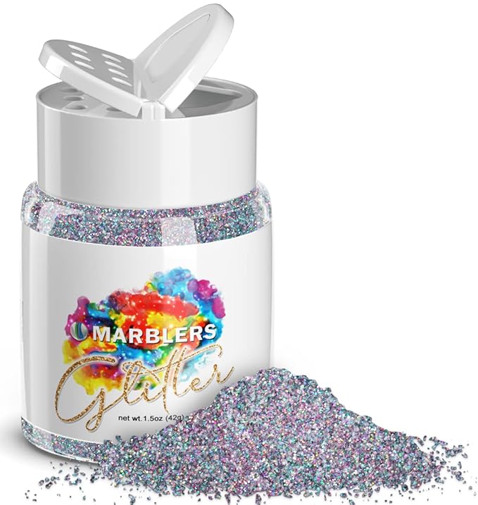 MARBLERS Holographic Glitter [Holo Fairy Powder] 1.5oz (42g) | Fine | Non-Toxic, Vegan, Cruelty-Free | Face, Body, Eyeshad...