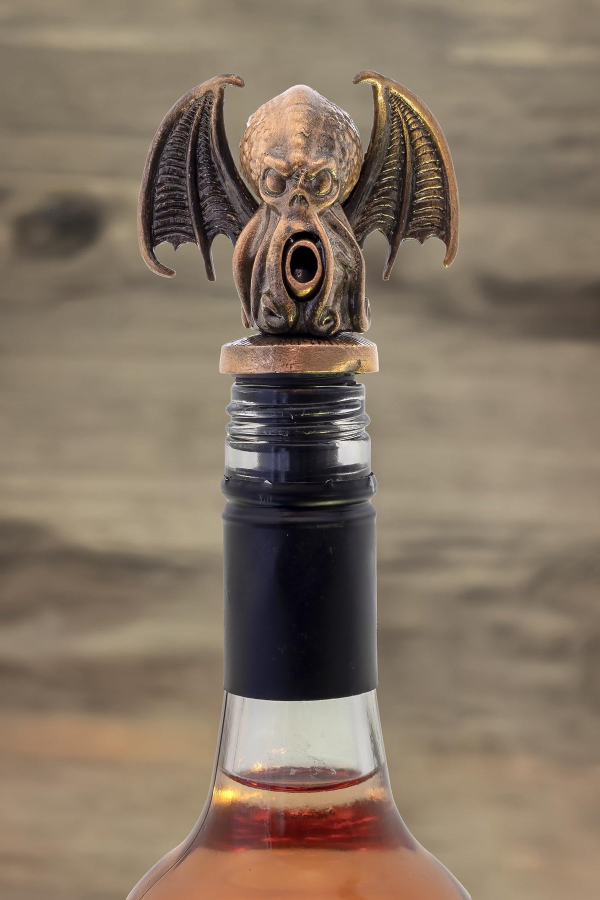 Pour People's Market Cthulhu Wine Aerator - Decanter Pour Spout - Wine Accessories - Red Wine - Liquor - Great for Halloween and Wine Parties - Unique Goth or Christmas Gift for Wine Lovers