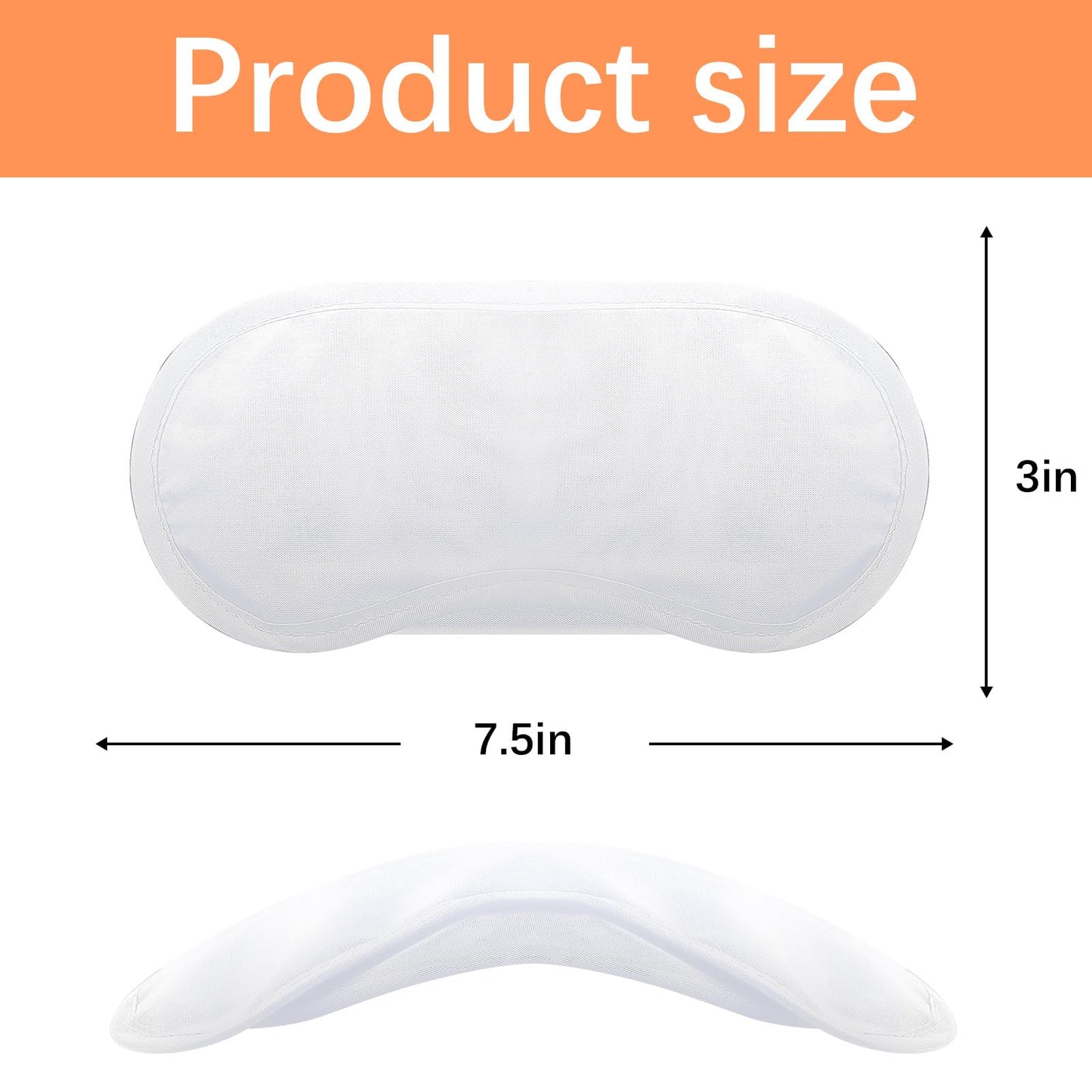 40 Pcs Sublimation Eye Mask Blanks White Blindfolds for Party Games, DIY Sleeping Mask Bulk Soft Shade Blind Folds for Team Building Sleep Masks Bulk
