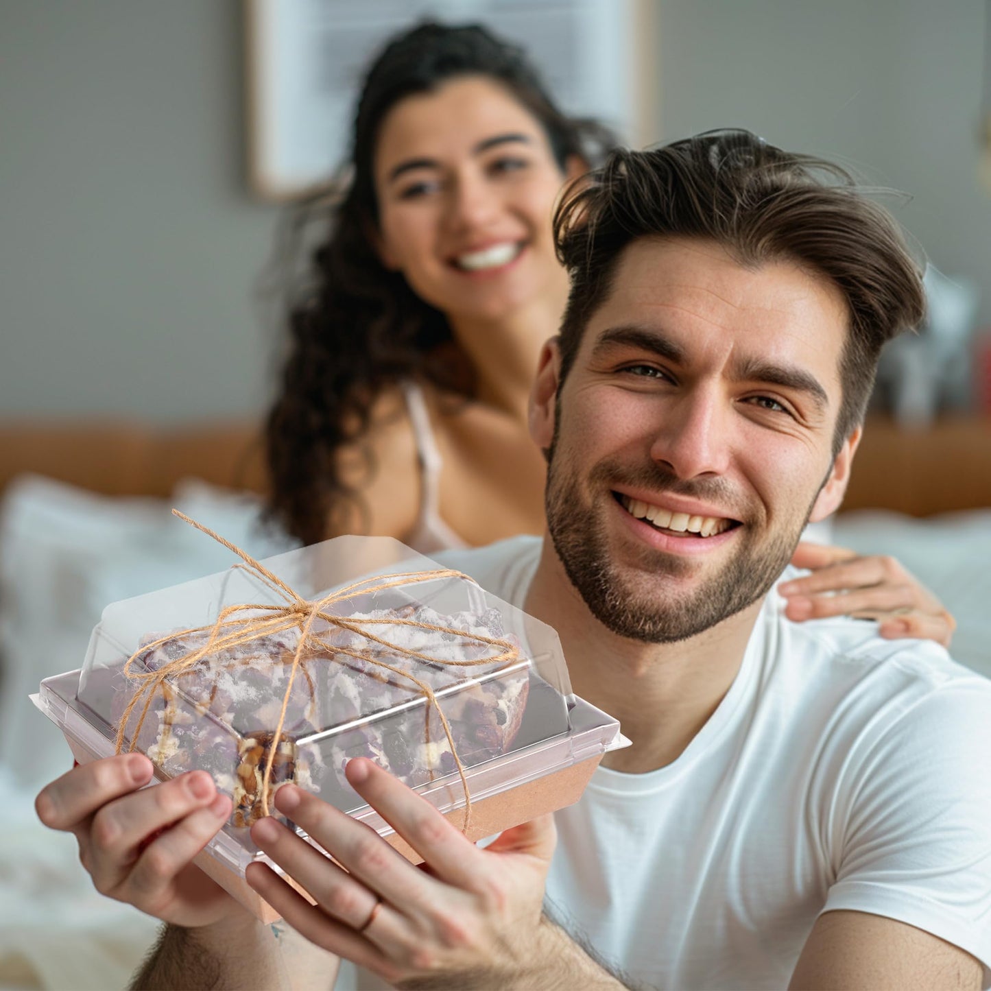YaCCHLuu Charcuterie Boxes with Clear Lids (50 Pack),Mini Charcuterie Containers,To Go Paper Small Charcuterie Boxe,Disposable Food Box Container - Pastry,Cookie,Sandwich, Cake,Dessert,Snack