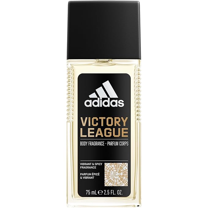 adidas Victory League Body Fragrance 2.5 fl oz (Pack of 1), Notes of Lavender, Mint, and Cardamom, Men's fragrance, Long lasting, Sporty fragrance, Travel size