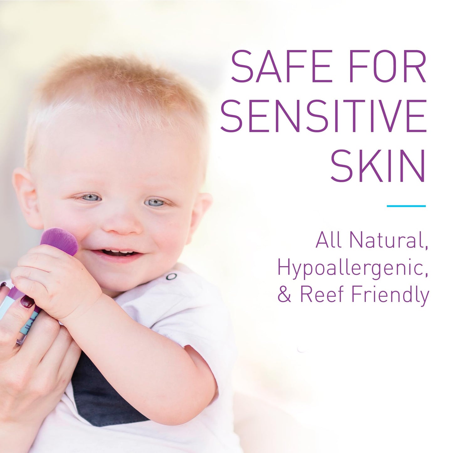 BOB KIDS SPF 30 Brush On Mineral Powder Sunscreen, Broad Spectrum Protection, Water Resistant 80 Mins, Fragrance Free, Easy to A