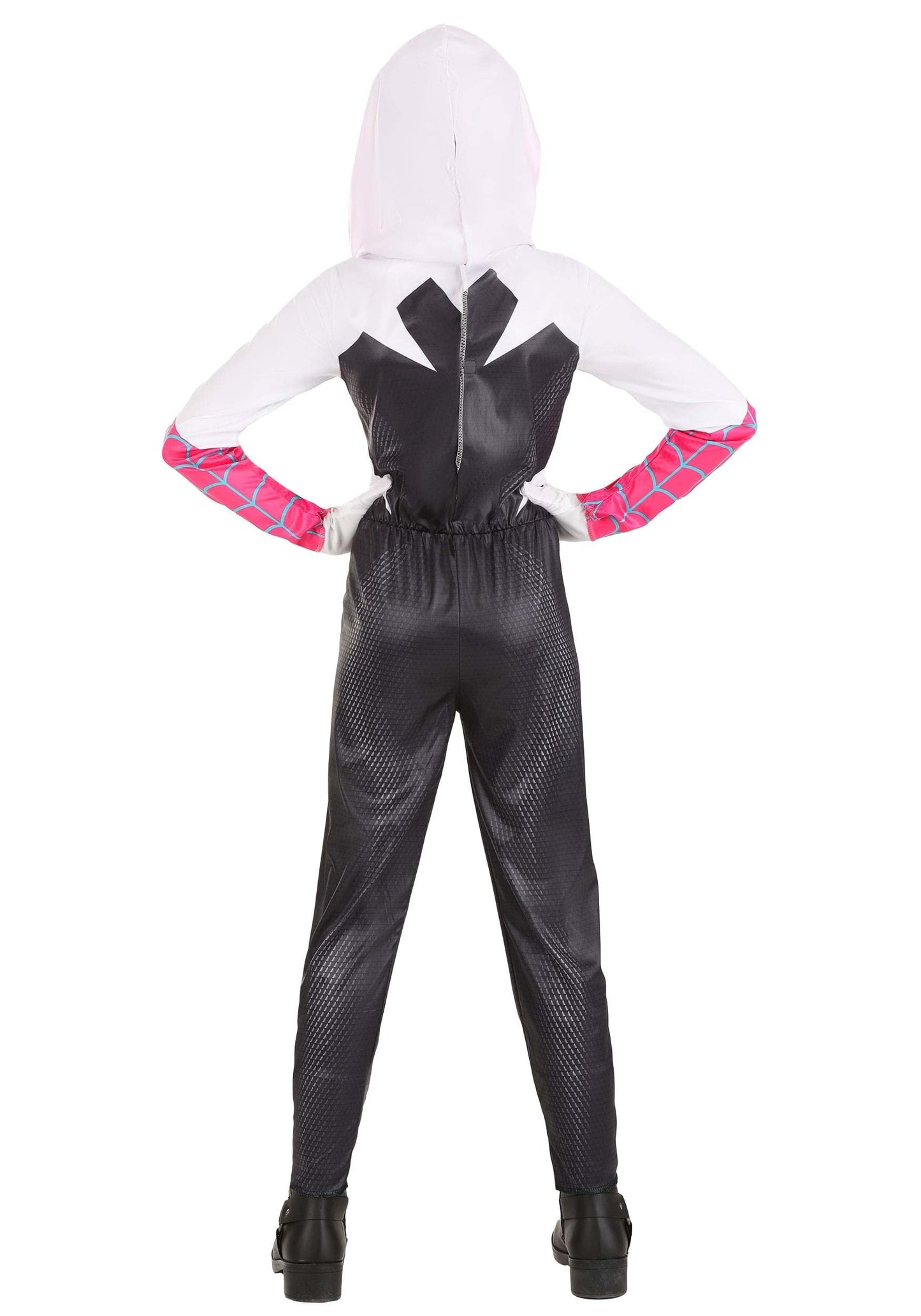Jazwares MARVEL Girls Spider Gwen Costume, Spider Man Gwen Stacy Kids Superhero Halloween Costume, Child - Officially Licensed Small