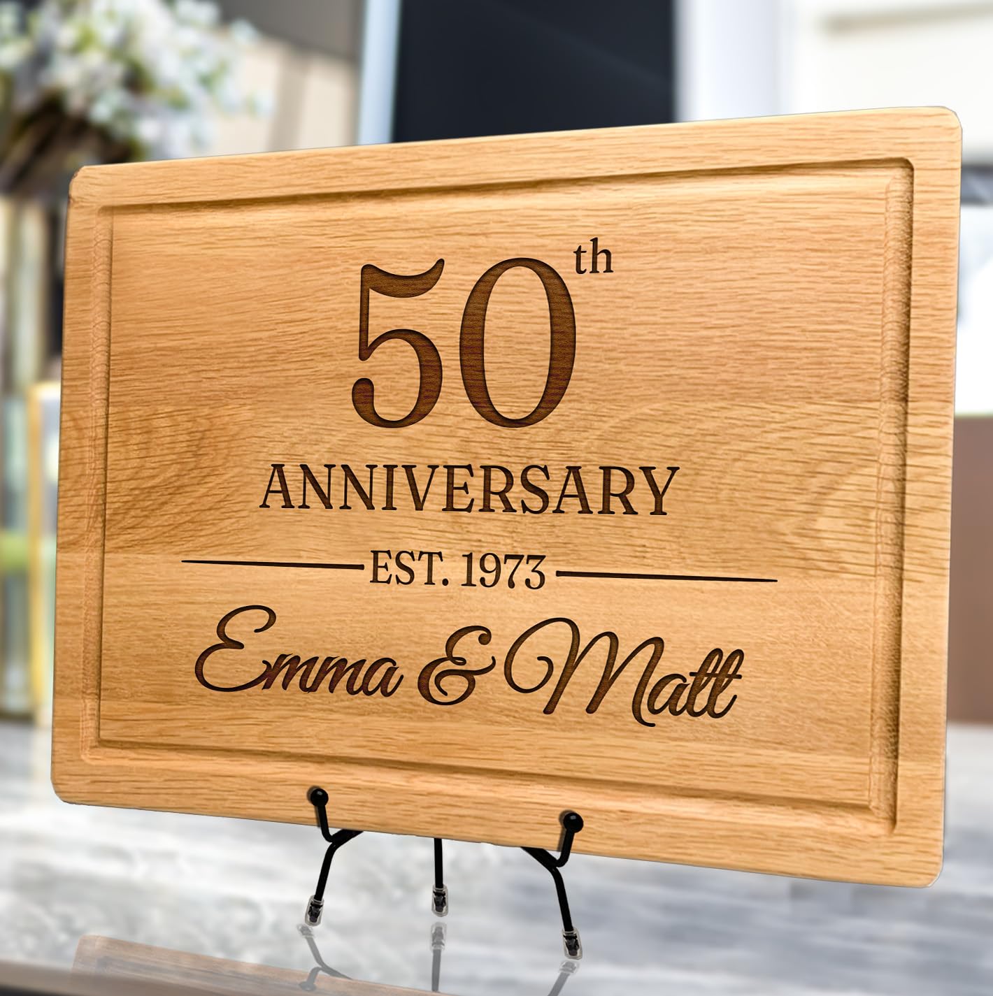 Anniversary, Wedding Gifts for Couple 2025, Personalized Cutting Board, Gift for Parents, Him, Her, Valentine's Day, Christmas, Housewarming, Custom Present For Wife, Husband