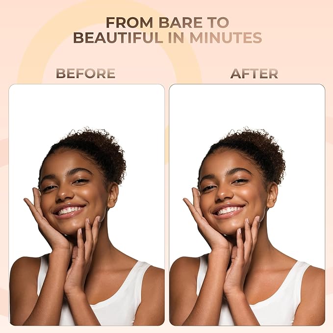 FLAWLESS COMPLEXION KIT (COCOA) Full Size Mineral Makeup Set Matte Foundation Bare Face Sheer Powder Cover