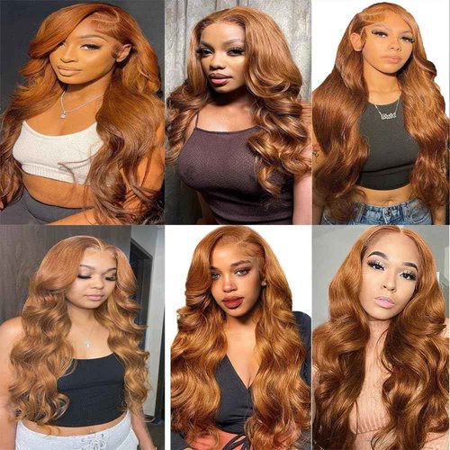 Habiliana Bundles Human Hair 22 24 26 Inch Body Wave 30 Light Brown Human Hair Bundles 11A Unprocessed Brazilian Virgin Quick Weave Hair Extensions for Black Women