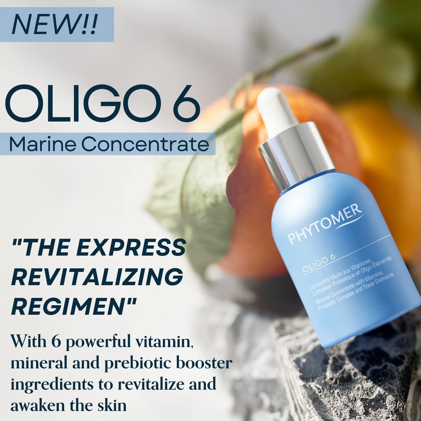 Phytomer OLIGO 6 Face Moisturizing Gel Serum | Powerful Hydrating Face Moisturizer Gel | Advanced Vitamin, Mineral, & Prebiotic