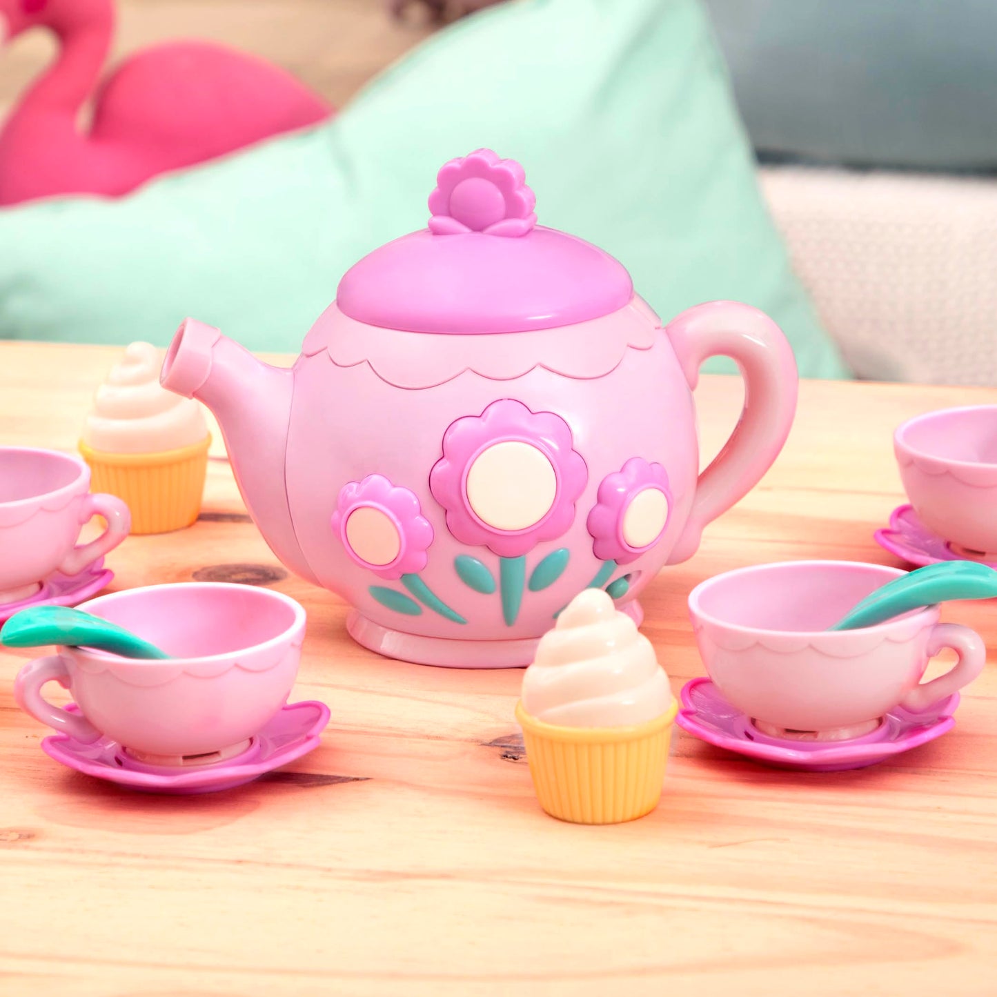 Battat – Play Circle – Singing Teapot – Toy Food – Pretend Play – Kitchen Set – 3+ Years(17 Pieces)
