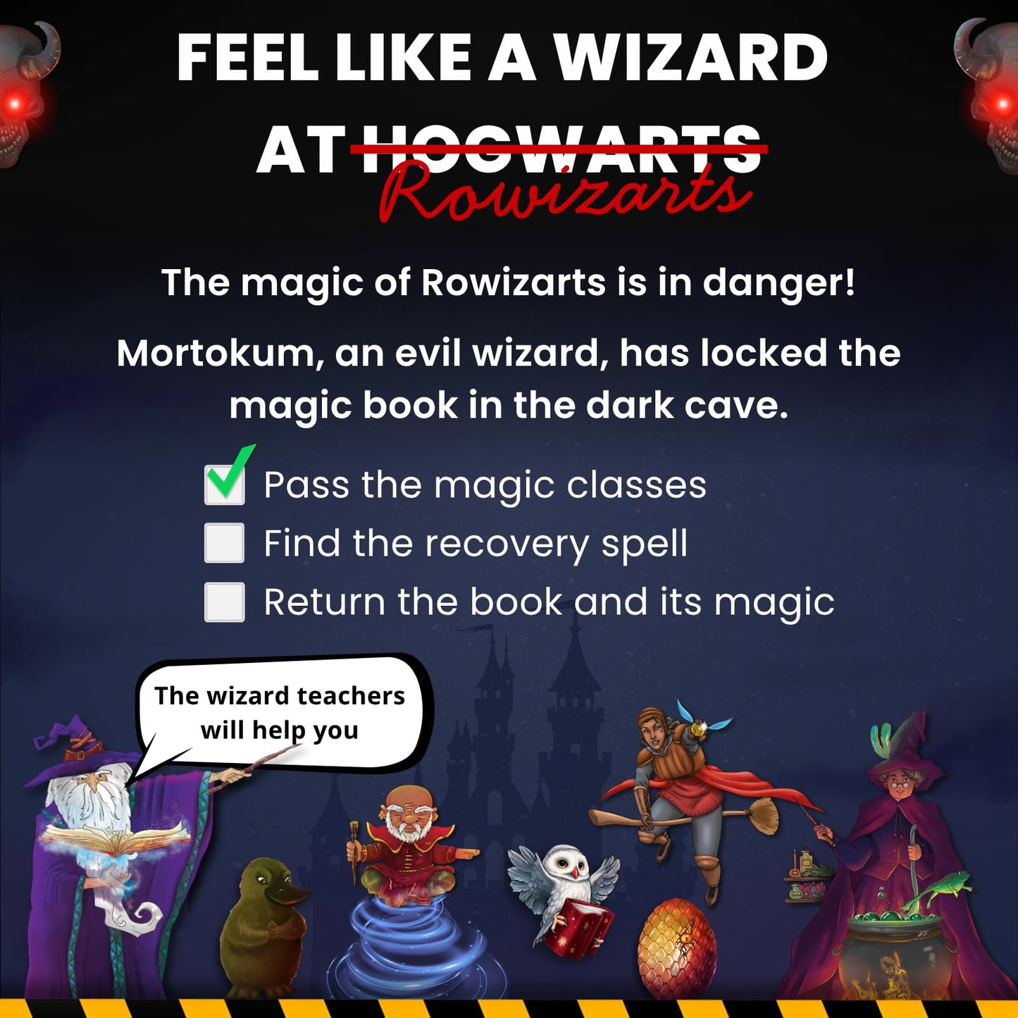 EPIC ENIGMAS | Harry Magic Escape Room | Ages 5 to 12 | 5 Thrilling Enigmatic Rooms | Family Board Game Kids | 1-5 Players