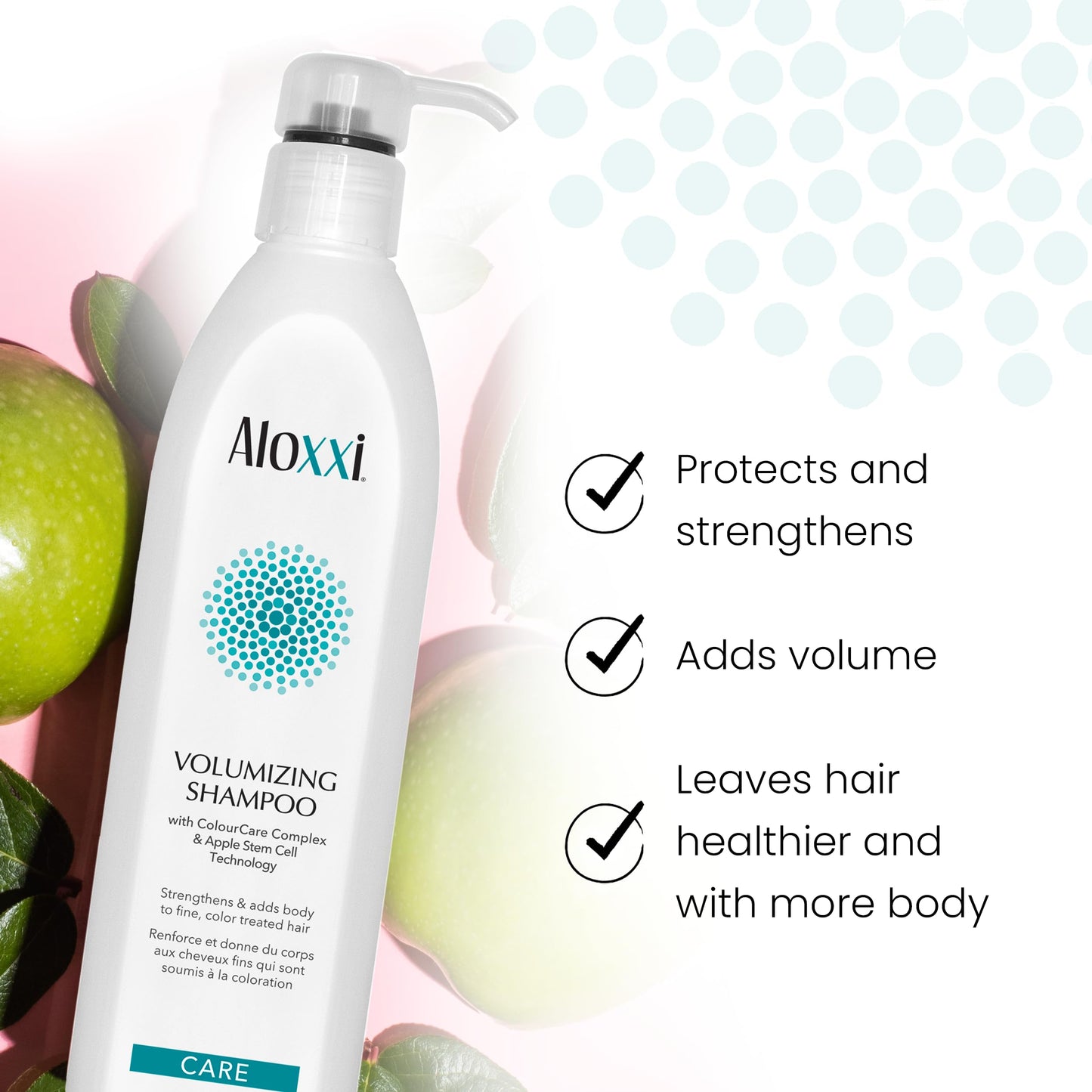 ALOXXI Hair Volumizing Shampoo - Hair Thickening Shampoo For Fine or Thin Hair - Olive & Grapeseed Oils For Color-Treated Hair -