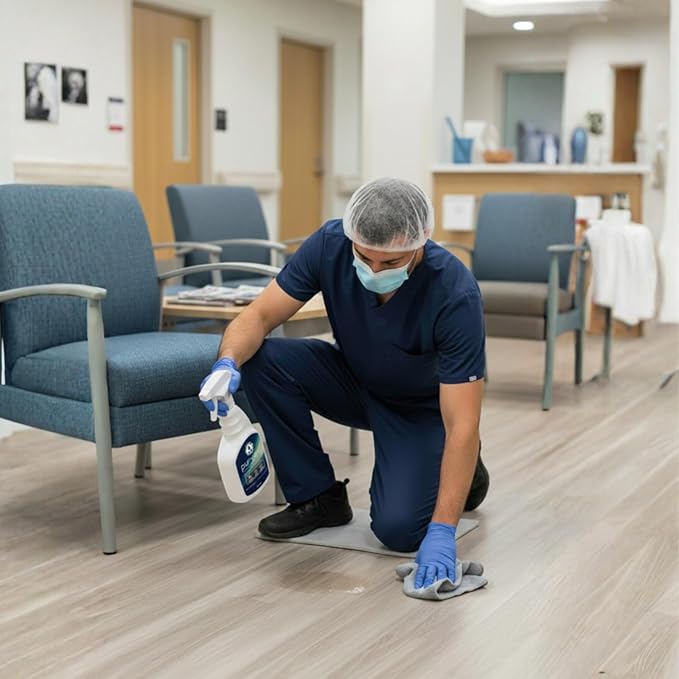EvaClean PurVinyl Floor Cleaner - Ready to Use, 2-Pack Spray Bottles 32 FL Oz. Each, Enhances LVT & Tile Floors, Neutral pH, No Residue, For Mop or Auto Scrubber, For Hospitals, Hotels & Schools