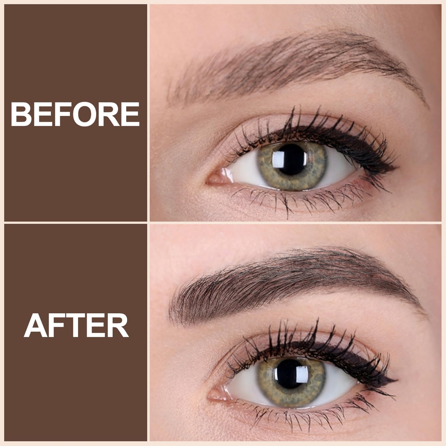 Eyebrow Stamp Stencil Kit - Eyebrow Powder, Makeup for Natural-Looking Brows, Eyebrow Stamp Kit with 27 Reusable Stencils, Easy