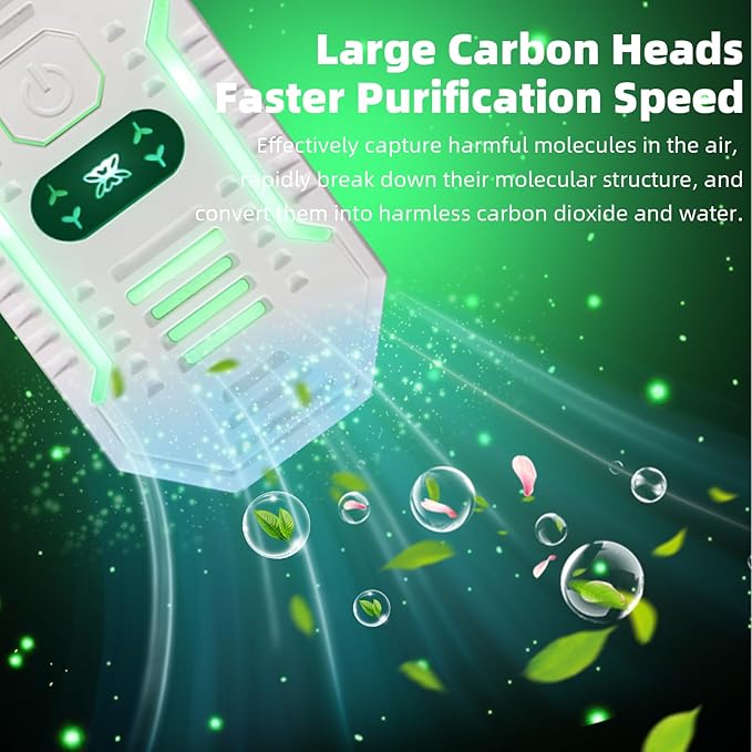 8 Pack Plug In Air Purifier Negative Ion Air Freshener for Home, Bedroom Kitchen Office Garage Room Air Ionizers Pets Smell Odor Dust Quiet Operation Portable Air Purifier