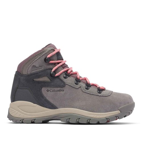 Columbia Womens Newton Ridge Plus Waterproof Amped, Stratus/Canyon Rose, 12