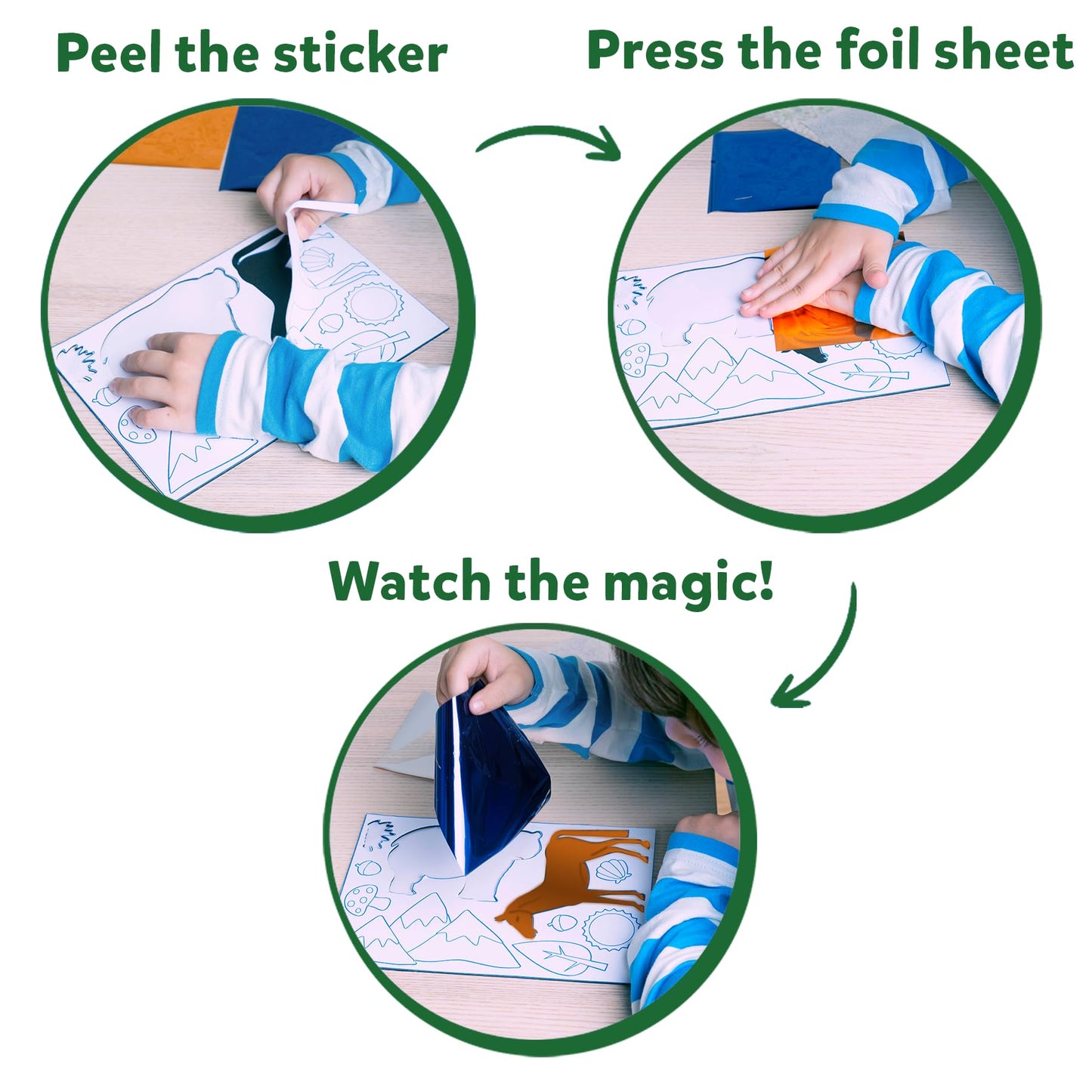 Skillmatics Foil Fun - Animals, No Mess Art for Kids, Travel Toys, Craft Kits, DIY Creative Activity, Gifts for Boys & Girls Ages 4, 5, 6, 7, 8, 9