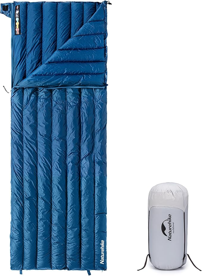 Naturehike Ultralight Backpacking RDS Down Sleeping Bag for Adults, 650 Fill Power Sleeping Bag for 42/52℉, 20oz Compact L...