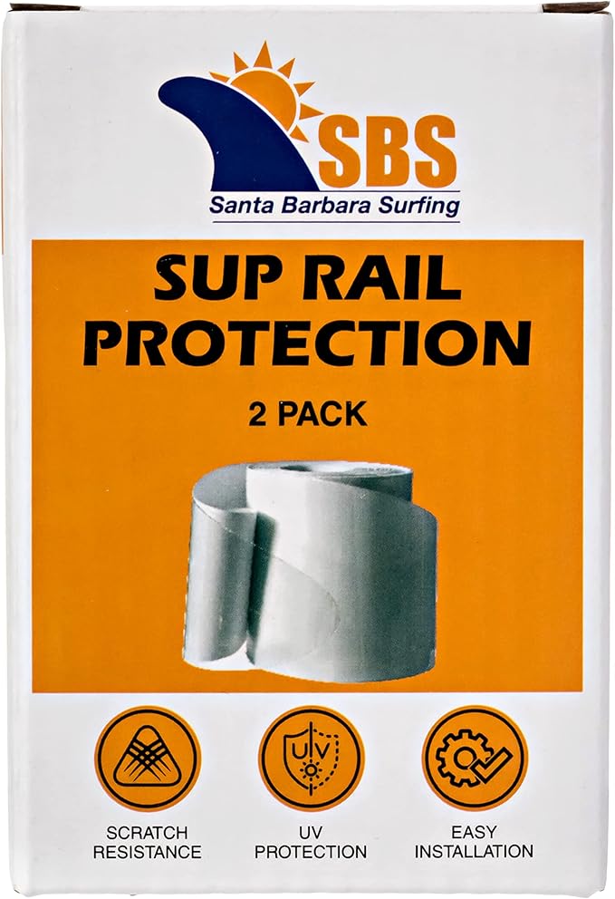 SBS Stand Up Paddle Board Rail Savers (Jumbo 83" x 3.5") - Clear SUP Protection