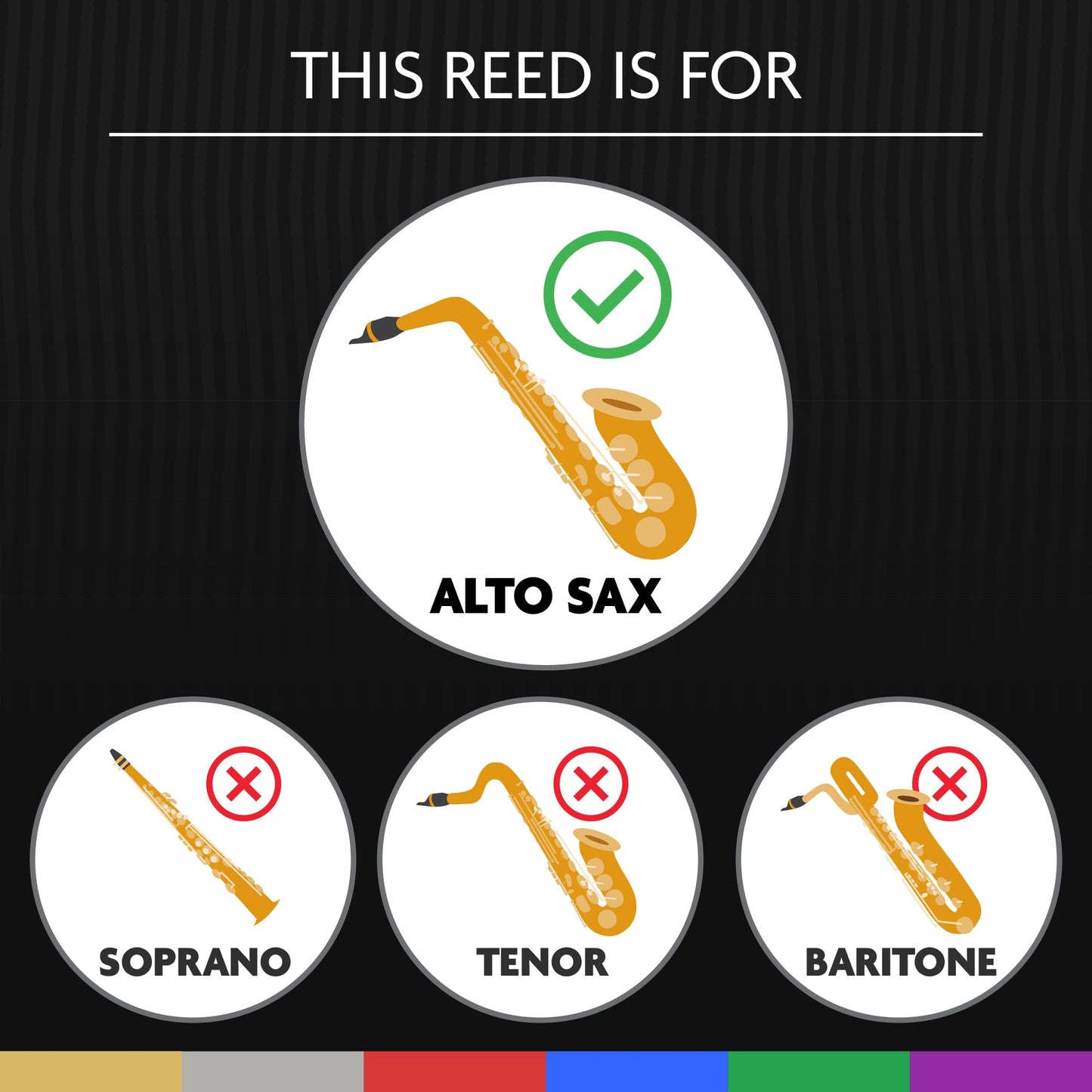L  Gre Reeds - Alto Saxophone Reed, Classic, Strength 2.50 (As2.50) - Easy-Playing, Durable, Synthetic Student Saxophone Reed