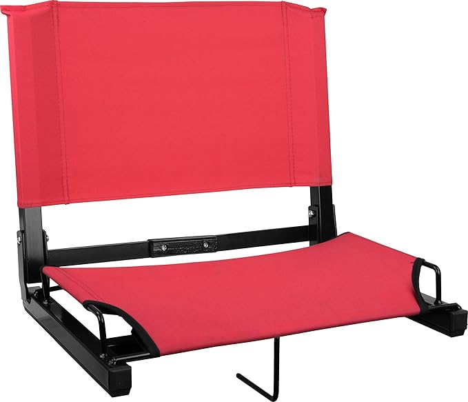Sports Unlimited - Bleacher Chairs with Back and Cushion - Stadium Seats with Back Support Wide and Regular, Stadium Chair