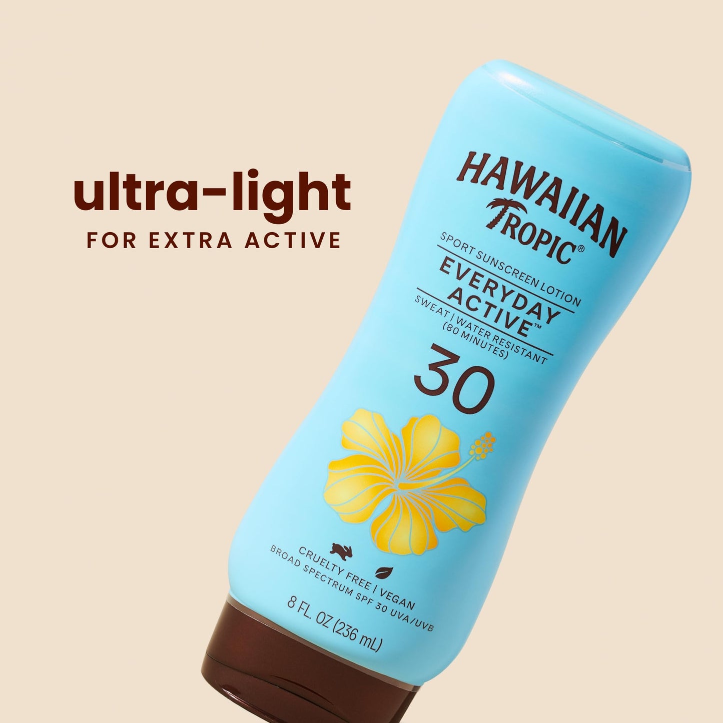 Hawaiian Tropic Everyday Active Lotion Sunscreen SPF 30, 8oz | Hawaiian Tropic Sunscreen Lotion SPF 30, Sunblock, Broad Spectrum