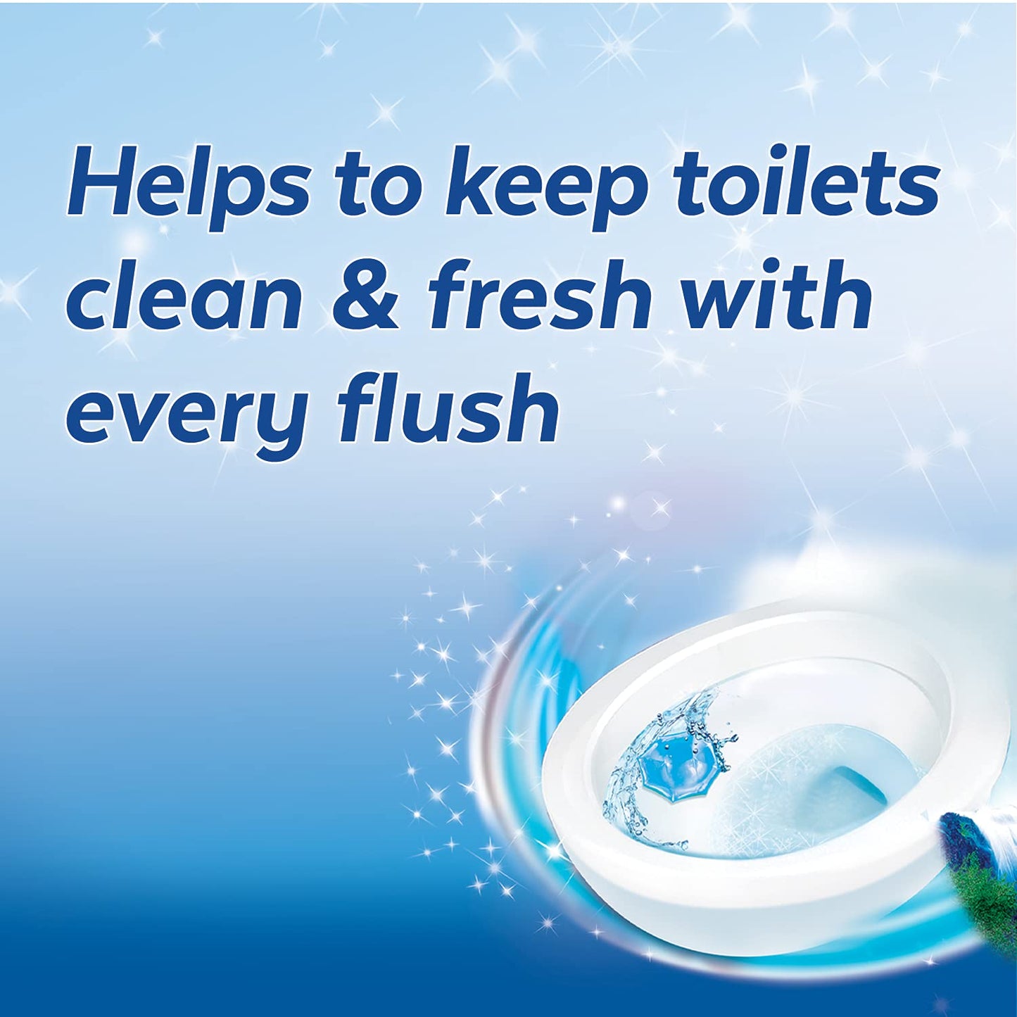 Lysol Click Gel Automatic Toilet Bowl Cleaner, Gel Toilet Bowl Cleaner, for Cleaning and Refreshing, Ocean Fresh, 6 Applicators per Pack