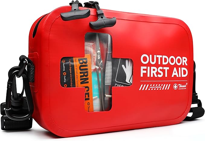 152 PCS Waterproof First Aid Kit, Portable Small Boat Dry Bag Bug Out Bags, Emergency Medical Kit Ideal for Boating, Campi...
