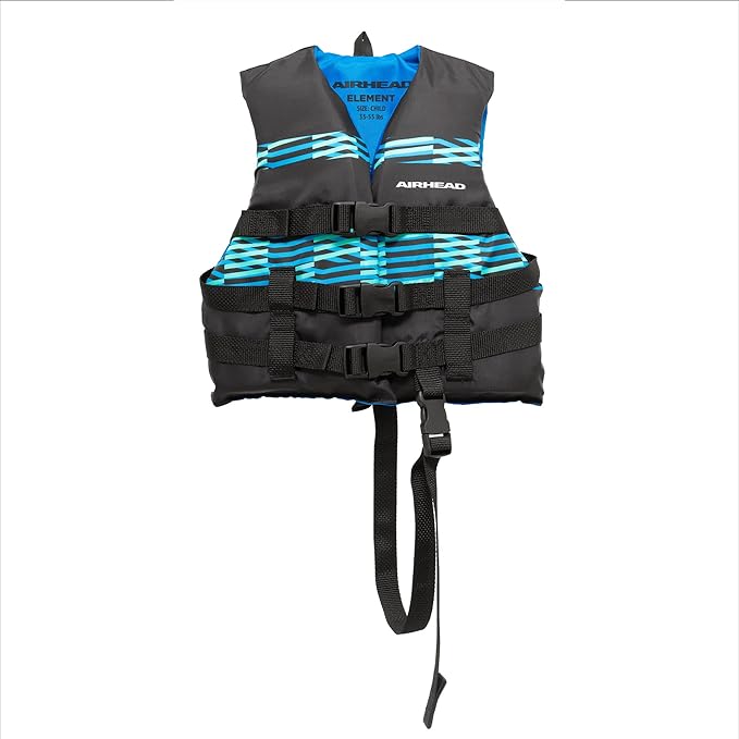 Airhead Element Life Jacket | Open Sided PFD | Sizes for Child, Youth and Adult Available