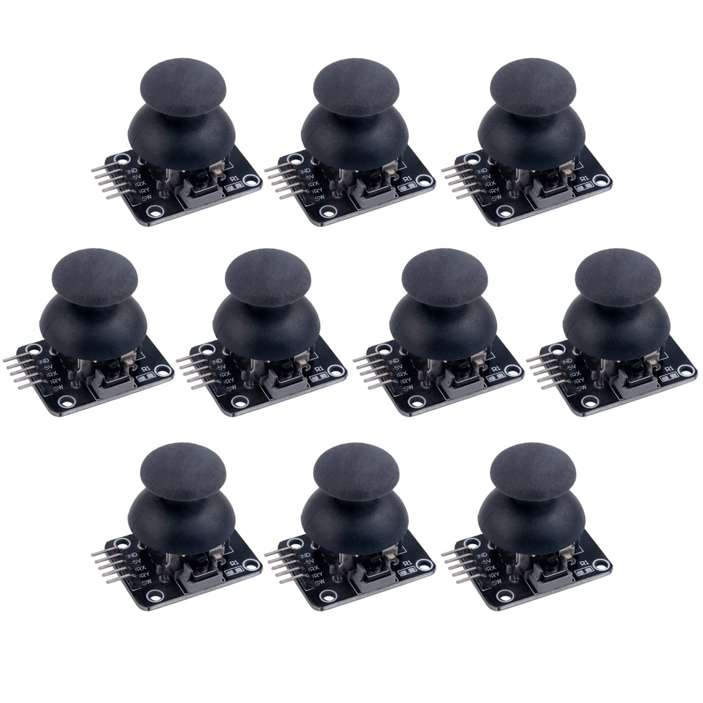 Wishiot Thumb Joystick Module Dual Axis Sensor Game Controller Sensor Joystick Breakout Module Compatible With Arduino Ps2 Raspb