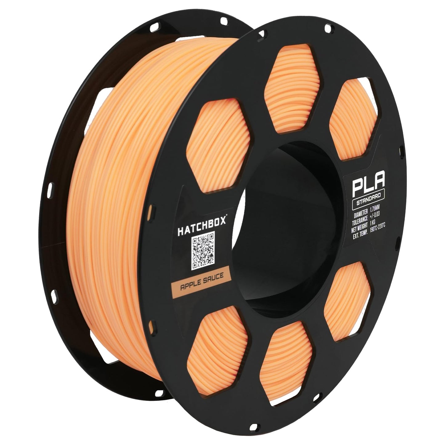HATCHBOX 1.75mm Apple Sauce PLA 3D Printer Filament, 1 KG Spool, Dimensional Accuracy +/- 0.03 mm, 3D Printing Filament