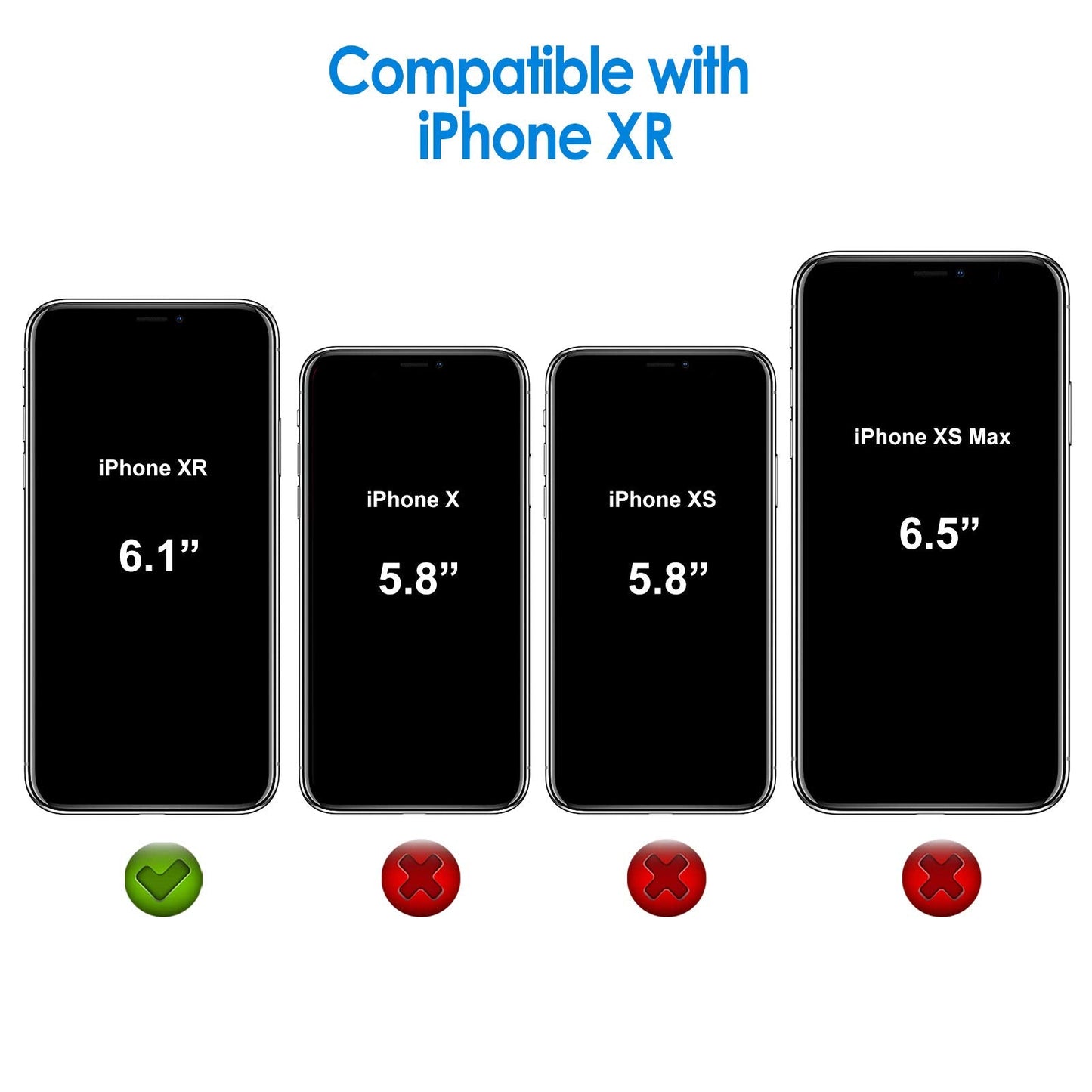Jetech Case For Iphone Xr 6.1-Inch, Non-Yellowing Shockproof Phone Bumper Cover, Anti-Scratch Clear Back (Rose Gold)