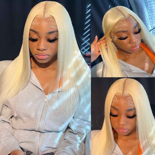 NICILK 613 13x6 Lace Front Wig Human Hair 20 Inch 200 Density Straight Lace Frontal Wig Pre Plucked With Baby Hair