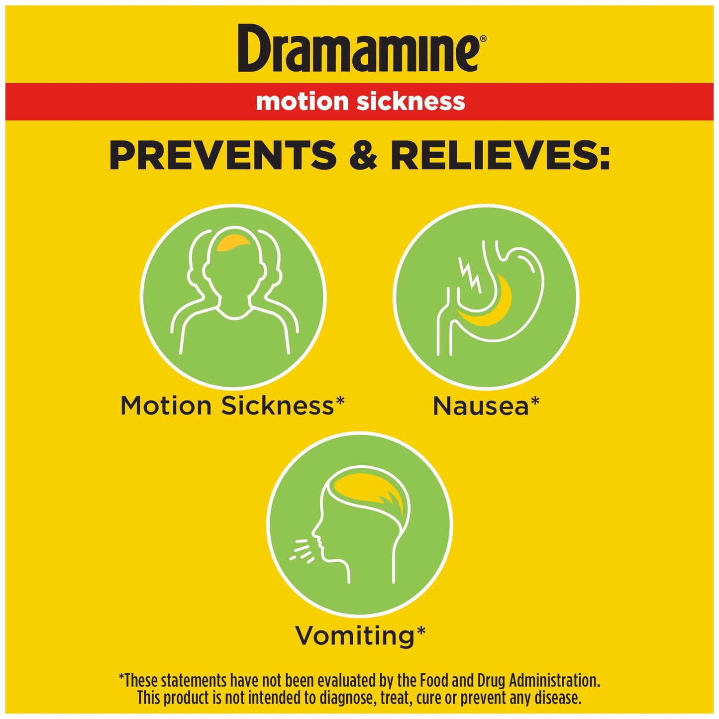 Dramamine Original, Motion Sickness Relief, 36 Count & Non-Drowsy, Motion Sickness Relief, Made with Natural Ginger, 18 Count, 2 Pack