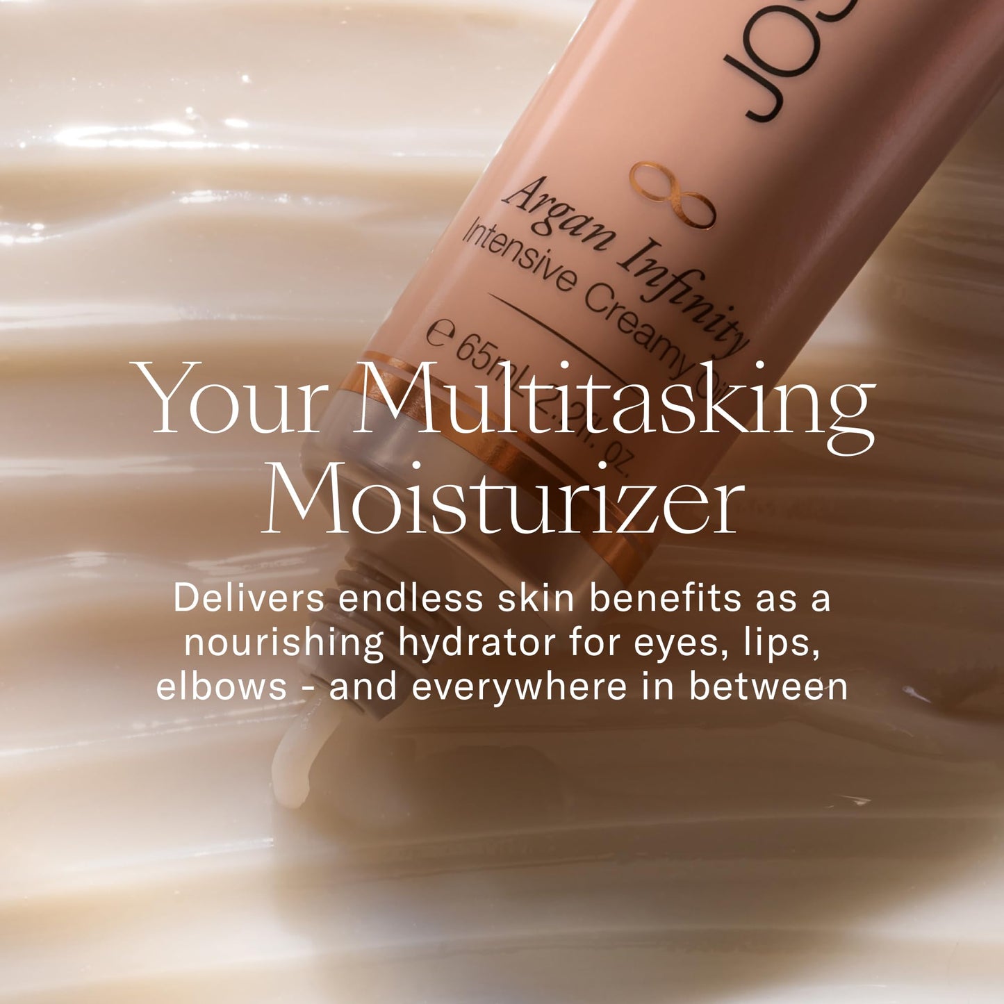 Josie Maran Intensive Creamy Oil - Multi-Tasking Skin Moisturizer & Everything Balm for Dry Lips, Elbows & Full Body Care - Powe