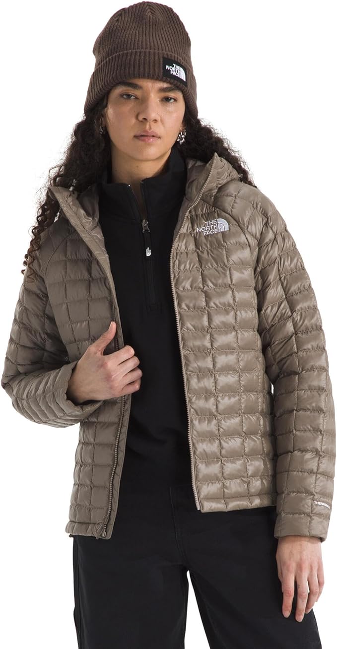 THE NORTH FACE Women's Thermoball Hooded Jacket | High Loft Insulation, Wind & Water Resistant, Adjustable Hood