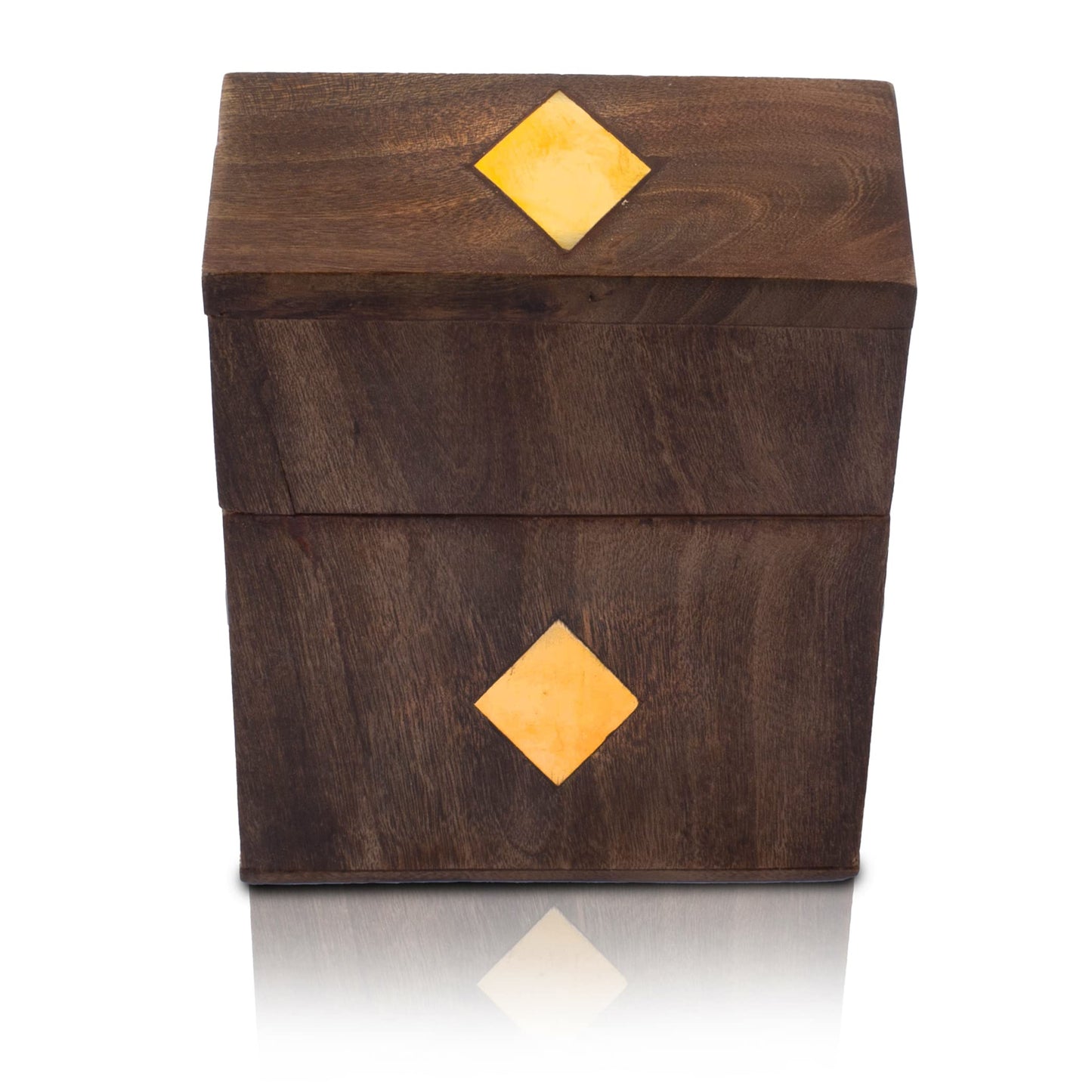 Birthday Gift Ideas Handcrafted Classic Wooden Playing Card Holder Deck Box Storage Case Organizer With Premium Quality 'Ace' Playing Cards Anniversary Housewarming Gift Ideas For Men & Women